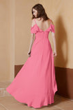 gorgeous feminine and romantic bridesmaid dress chiffon formal evening prom dresses gown