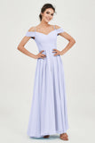 Spaghetti Straps Chiffon Pleated Ruched Bridesmaid Dress Long Formal Evening Dresses Gowns
