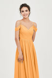 Spaghetti Straps Chiffon Pleated Ruched Bridesmaid Dress Long Formal Evening Dresses Gowns