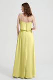 Spaghetti Straps Chiffon Bridesmaid Dress Formal Evening Floor Length Dresses Gowns