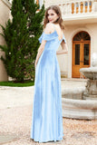 Flutter Sleeves Velvet Formal Evening Party Dresses with Slit Long Bridesmaid Dress Gowns
