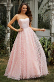 Sweetheart Applique Ruffles A-Line Floor-Length Prom Party Ball Gown Evening Wedding Dresses