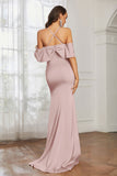 Mermaid Satin Flutter Sleeves Long Formal Evening Dresses Mother of the Bride Gowns Dresses