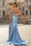 Sweetheart Fuchsia Pleated Mermaid Long Prom Dress