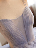 Quinceanera Dress Lavender Tulle Long Prom Gown