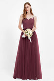 Gorgeous lace top maxi tulle dress prom evening wedding dresses formal bridesmaid bridal gowns