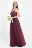 Gorgeous lace top maxi tulle dress prom evening wedding dresses formal bridesmaid bridal gowns