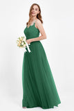 Gorgeous lace top maxi tulle dress prom evening wedding dresses formal bridesmaid bridal gowns