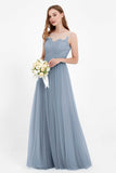 Gorgeous lace top maxi tulle dress prom evening wedding dresses formal bridesmaid bridal gowns