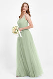Gorgeous lace top maxi tulle dress prom evening wedding dresses formal bridesmaid bridal gowns