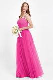Gorgeous lace top maxi tulle dress prom evening wedding dresses formal bridesmaid bridal gowns