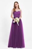 Gorgeous lace top maxi tulle dress prom evening wedding dresses formal bridesmaid bridal gowns