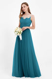 Gorgeous lace top maxi tulle dress prom evening wedding dresses formal bridesmaid bridal gowns