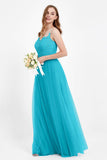 Gorgeous lace top maxi tulle dress prom evening wedding dresses formal bridesmaid bridal gowns