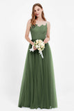 Gorgeous lace top maxi tulle dress prom evening wedding dresses formal bridesmaid bridal gowns