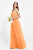 Gorgeous lace top maxi tulle dress prom evening wedding dresses formal bridesmaid bridal gowns