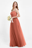 Gorgeous lace top maxi tulle dress prom evening wedding dresses formal bridesmaid bridal gowns