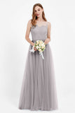 Gorgeous lace top maxi tulle dress prom evening wedding dresses formal bridesmaid bridal gowns
