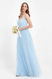 Gorgeous lace top maxi tulle dress prom evening wedding dresses formal bridesmaid bridal gowns