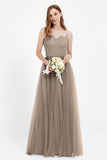 Gorgeous lace top maxi tulle dress prom evening wedding dresses formal bridesmaid bridal gowns