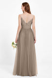 Gorgeous lace top maxi tulle dress prom evening wedding dresses formal bridesmaid bridal gowns