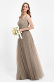 Gorgeous lace top maxi tulle dress prom evening wedding dresses formal bridesmaid bridal gowns