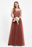 Gorgeous lace top maxi tulle dress prom evening wedding dresses formal bridesmaid bridal gowns