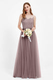 Gorgeous lace top maxi tulle dress prom evening wedding dresses formal bridesmaid bridal gowns