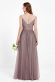 Gorgeous lace top maxi tulle dress prom evening wedding dresses formal bridesmaid bridal gowns