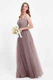 Gorgeous lace top maxi tulle dress prom evening wedding dresses formal bridesmaid bridal gowns