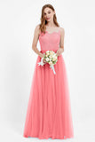 Gorgeous lace top maxi tulle dress prom evening wedding dresses formal bridesmaid bridal gowns
