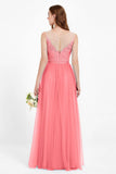 Gorgeous lace top maxi tulle dress prom evening wedding dresses formal bridesmaid bridal gowns