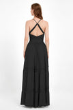 Spaghetti Straps V Neckline Chiffon Lace Bridesmaid Dresses Women's Formal Evening Gowns