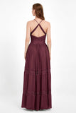 Spaghetti Straps V Neckline Chiffon Lace Bridesmaid Dresses Women's Formal Evening Gowns