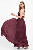 Spaghetti Straps V Neckline Chiffon Lace Bridesmaid Dresses Women's Formal Evening Gowns