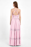 Spaghetti Straps V Neckline Chiffon Lace Bridesmaid Dresses Women's Formal Evening Gowns
