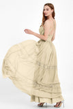 Spaghetti Straps V Neckline Chiffon Lace Bridesmaid Dresses Women's Formal Evening Gowns