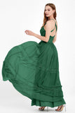 Spaghetti Straps V Neckline Chiffon Lace Bridesmaid Dresses Women's Formal Evening Gowns