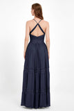 Spaghetti Straps V Neckline Chiffon Lace Bridesmaid Dresses Women's Formal Evening Gowns