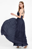 Spaghetti Straps V Neckline Chiffon Lace Bridesmaid Dresses Women's Formal Evening Gowns