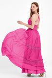 Spaghetti Straps V Neckline Chiffon Lace Bridesmaid Dresses Women's Formal Evening Gowns