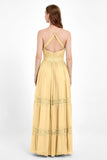 Spaghetti Straps V Neckline Chiffon Lace Bridesmaid Dresses Women's Formal Evening Gowns
