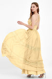 Spaghetti Straps V Neckline Chiffon Lace Bridesmaid Dresses Women's Formal Evening Gowns