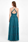 Spaghetti Straps V Neckline Chiffon Lace Bridesmaid Dresses Women's Formal Evening Gowns