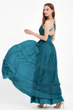 Spaghetti Straps V Neckline Chiffon Lace Bridesmaid Dresses Women's Formal Evening Gowns