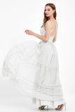 Spaghetti Straps V Neckline Chiffon Lace Bridesmaid Dresses Women's Formal Evening Gowns