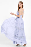 Spaghetti Straps V Neckline Chiffon Lace Bridesmaid Dresses Women's Formal Evening Gowns