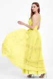 Spaghetti Straps V Neckline Chiffon Lace Bridesmaid Dresses Women's Formal Evening Gowns