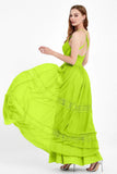 Spaghetti Straps V Neckline Chiffon Lace Bridesmaid Dresses Women's Formal Evening Gowns