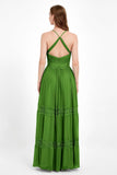 Spaghetti Straps V Neckline Chiffon Lace Bridesmaid Dresses Women's Formal Evening Gowns